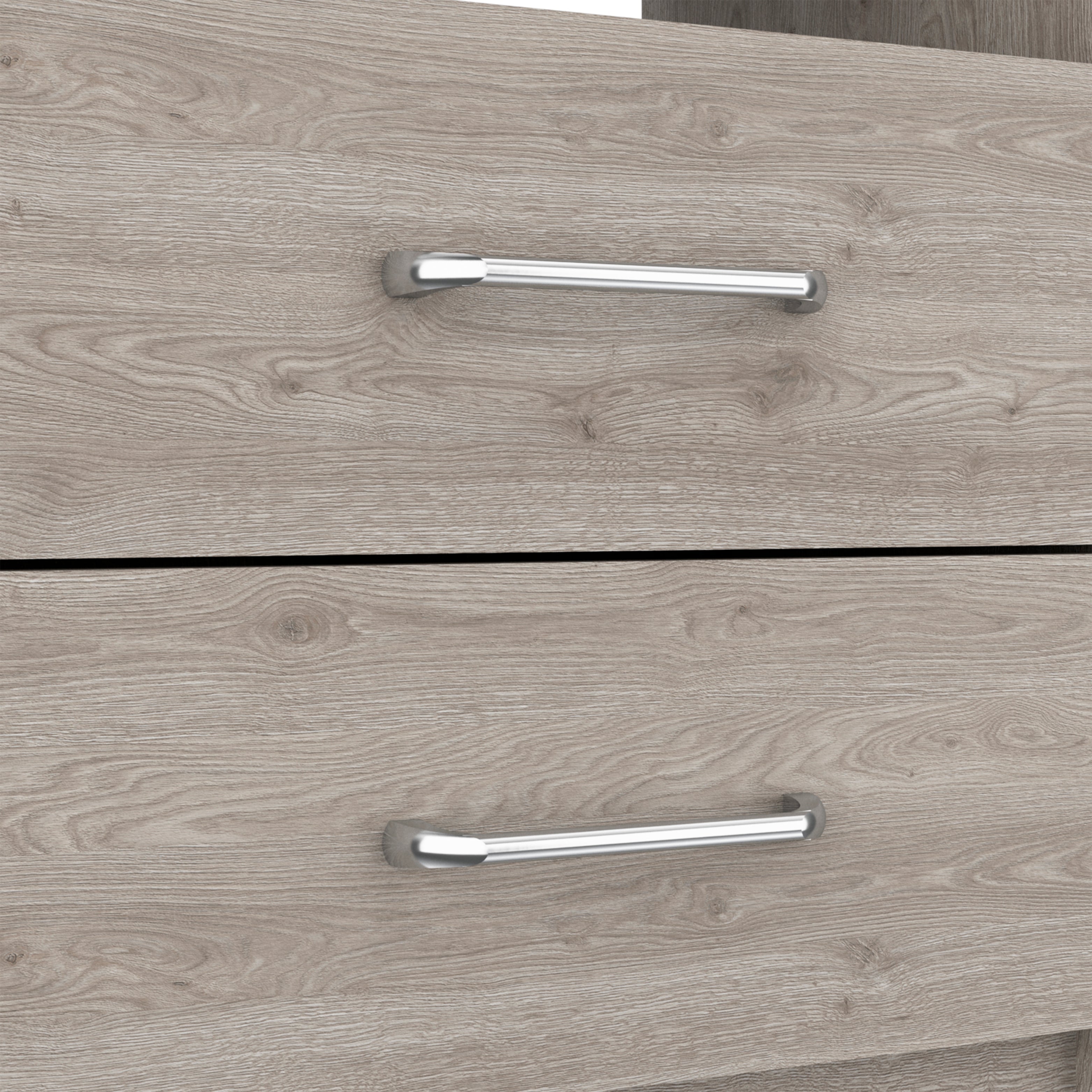 Salento Nightstand, Two Drawers, One Shelf, Superior Top, Light Gray - Luciddepo