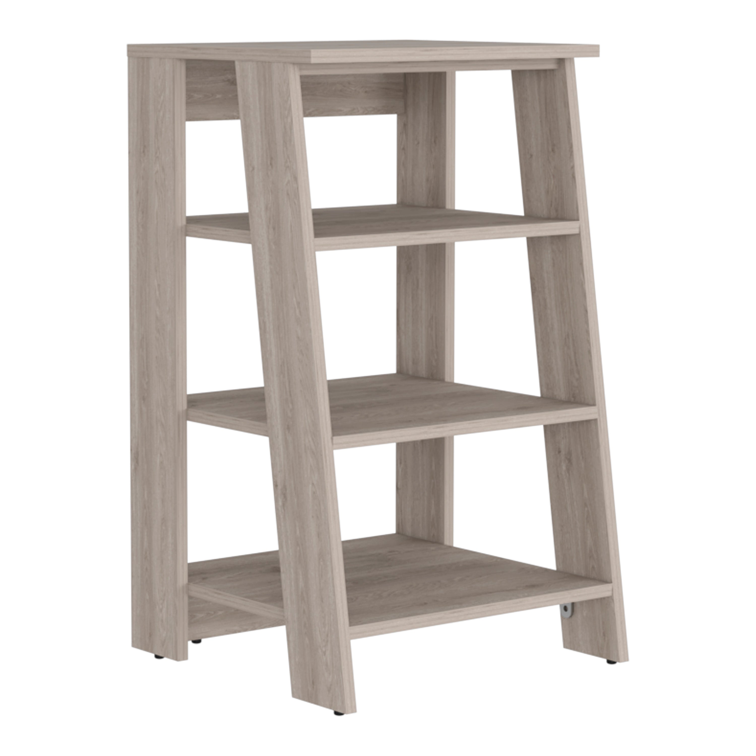 Colyn Linen Cabinet, Four Shelves, Vertical, Light Gray - Luciddepo