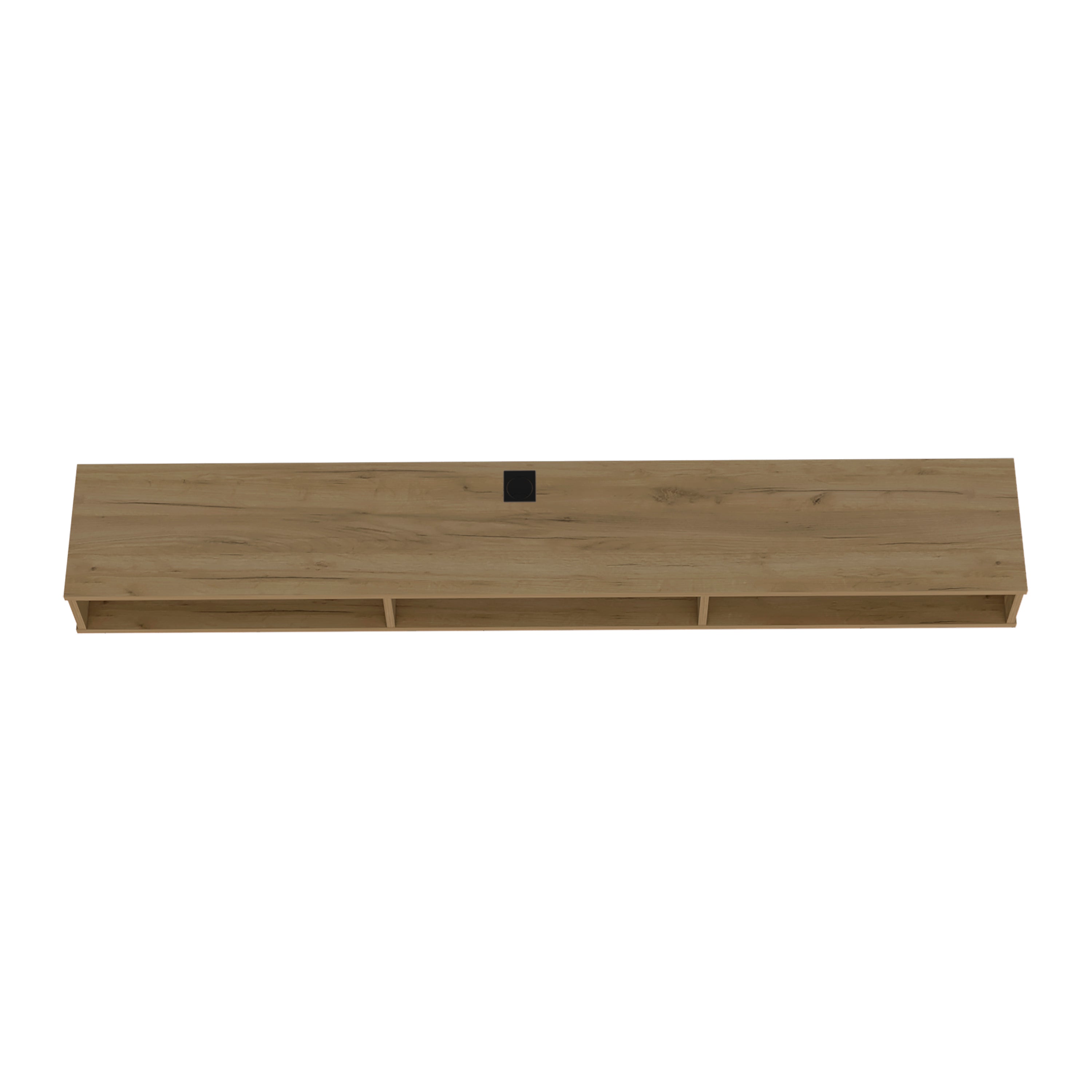 Northport Tv Stand, 3 Shelves, Natural Oak - Luciddepo