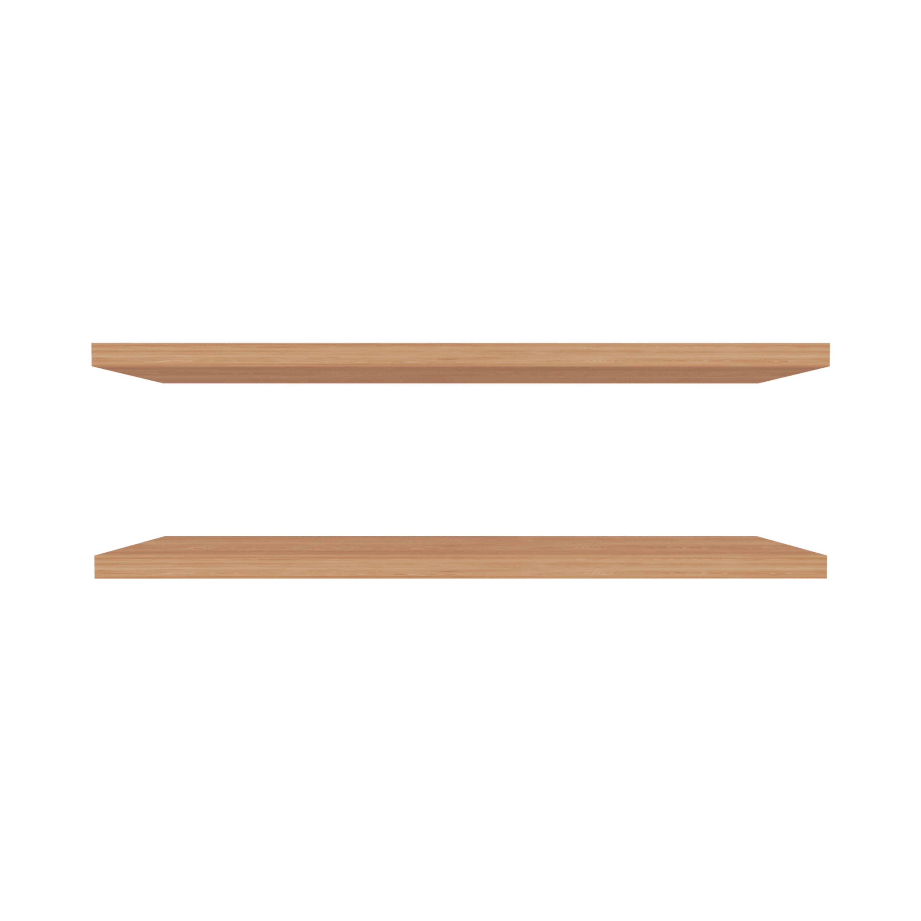 Pantego Floating Shelves with 1 Shelf, Pine - Luciddepo