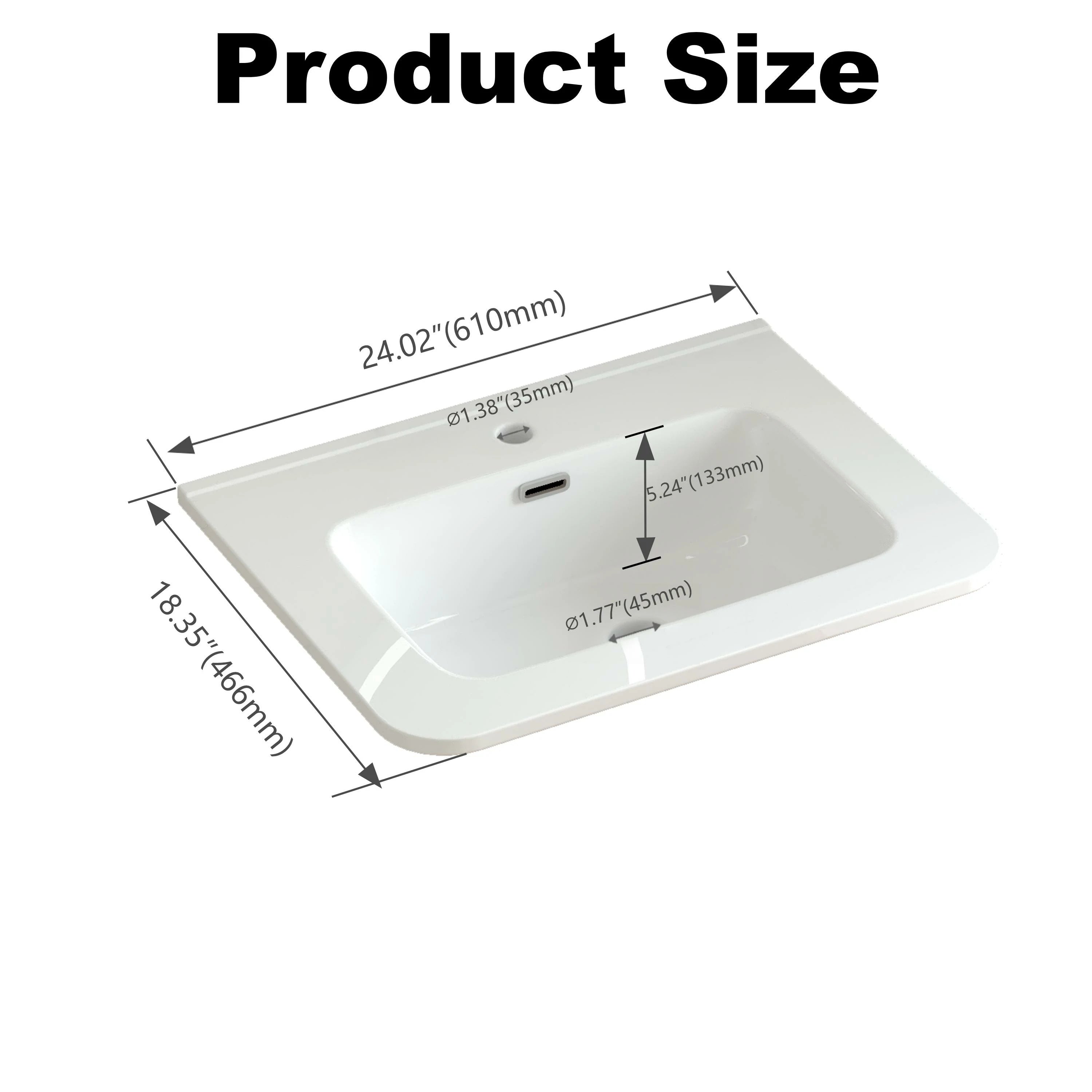 30" Grey Wall Mounted Bathroom Vanity with Basin - Luciddepo