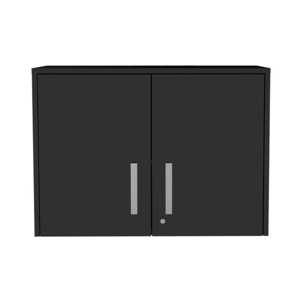 Danbury Storage Cabinet-Wall Cabinet, Black - Luciddepo