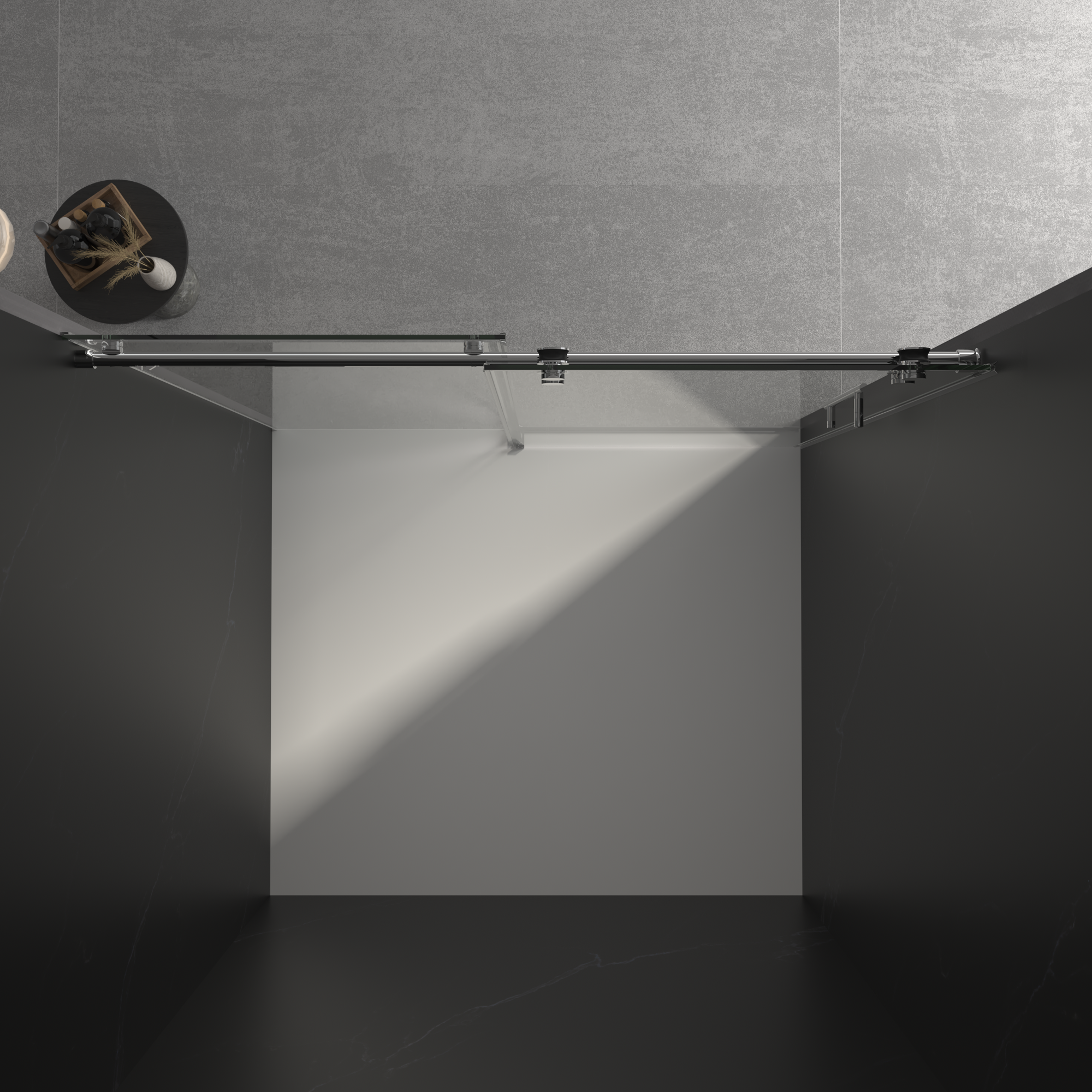 Frameless Double Sliding Shower Door 56"-60"W x 70"H, 8mm SGCC Clear Tempered Glass, Chrome Finished - Luciddepot