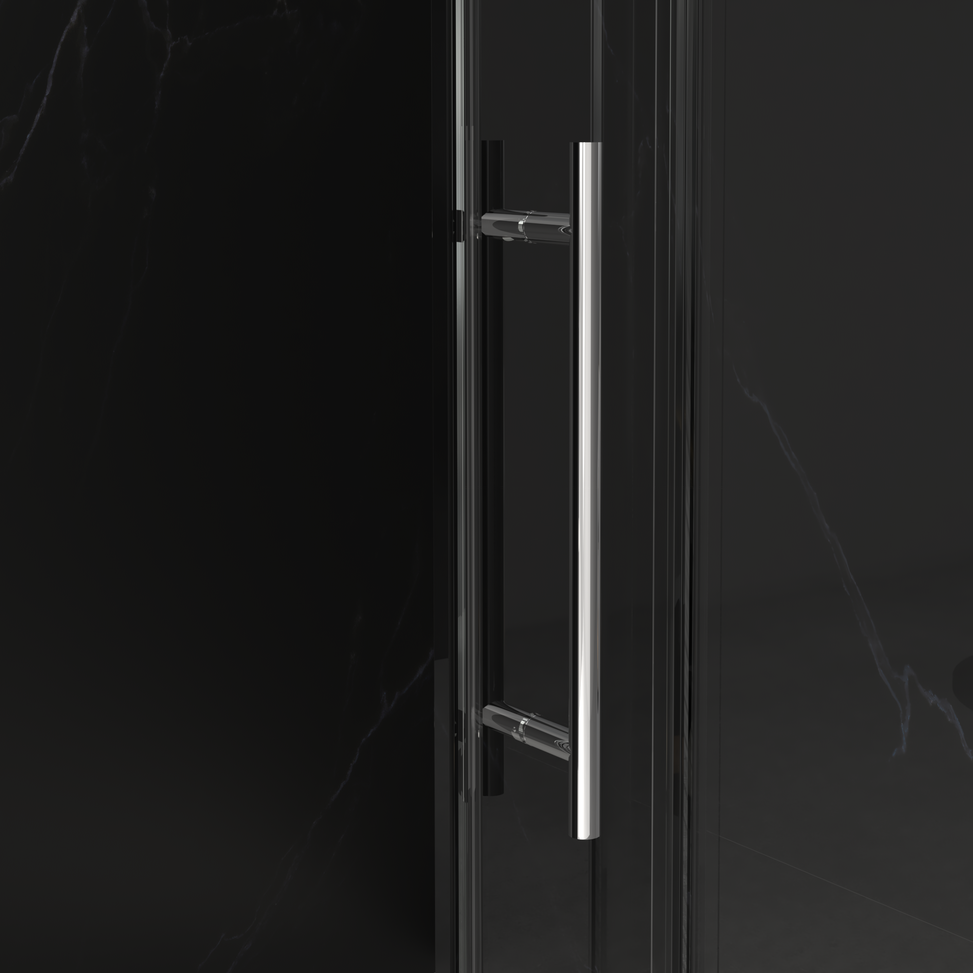 Frameless Double Sliding Shower Door 56"-60"W x 70"H, 8mm SGCC Clear Tempered Glass, Chrome Finished - Luciddepot