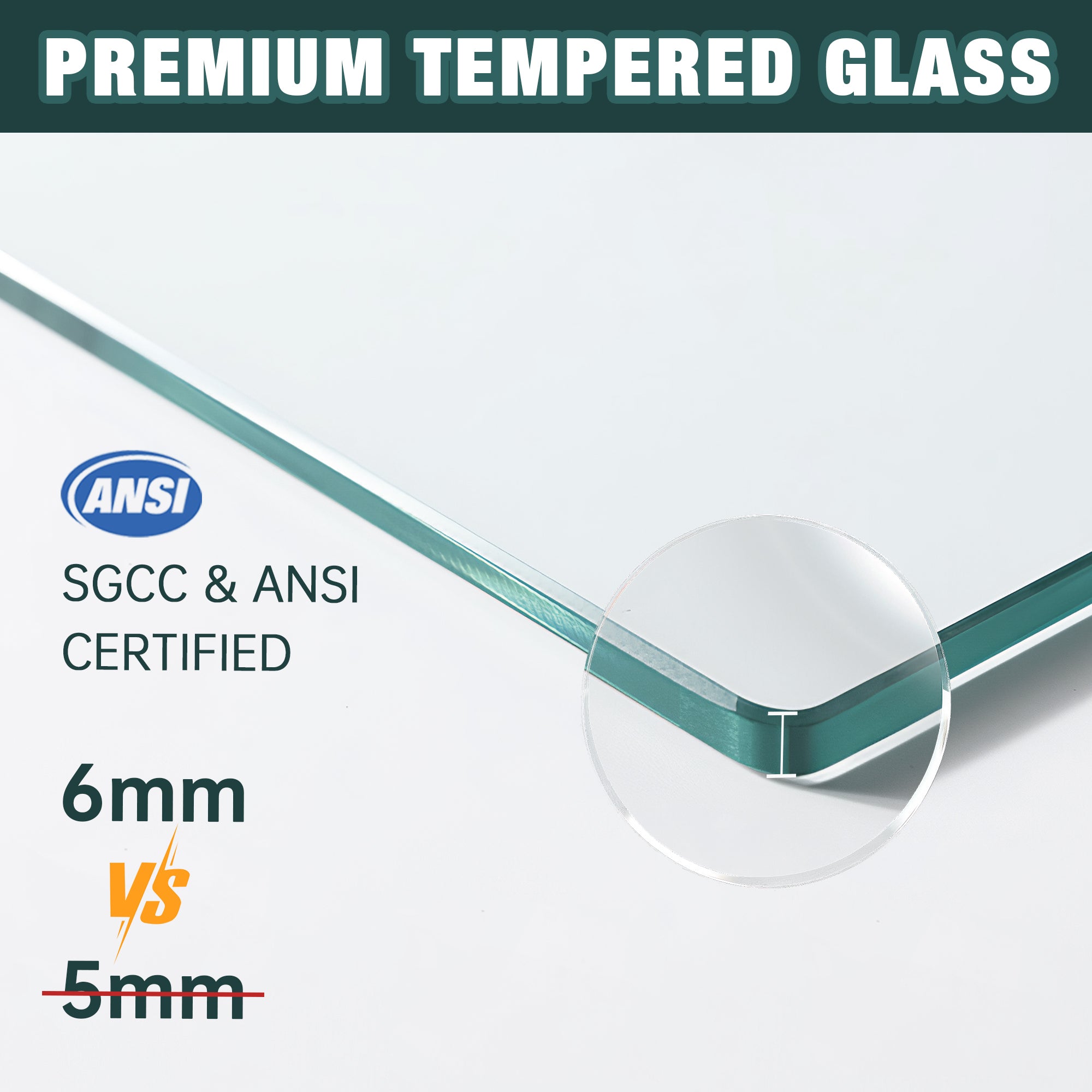 44–48 in. x 76 in. Double Sliding Shower Door, Matte Black Aluminum Frame with 6mm Clear Tempered Glass - Luciddepot